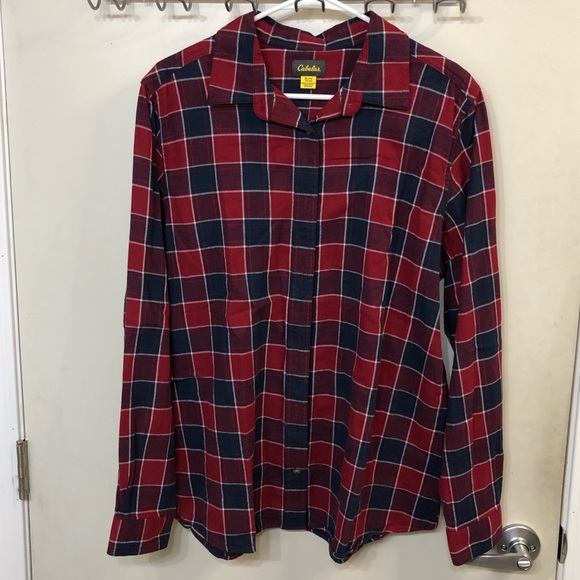 Cabela’s || Red & Blue Flannel - Picture 1 of 6